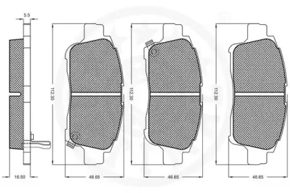 Комплект тормозных колодок, дисковый тормоз OPTIMAL купить