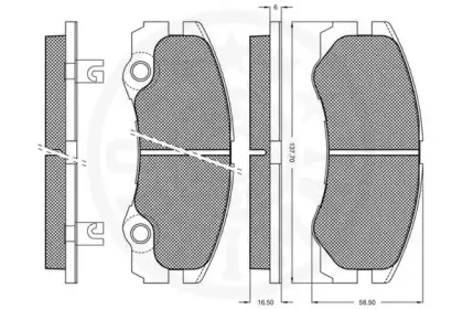 Комплект тормозных колодок, дисковый тормоз OPTIMAL купить