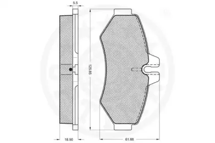 Комплект тормозных колодок, дисковый тормоз OPTIMAL купить