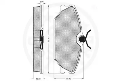 Комплект тормозных колодок, дисковый тормоз OPTIMAL купить