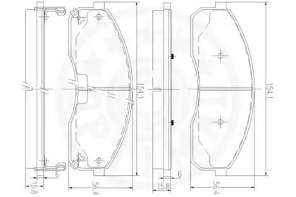 Комплект тормозных колодок, дисковый тормоз OPTIMAL купить