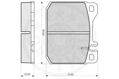 Комплект тормозных колодок, дисковый тормоз OPTIMAL купить