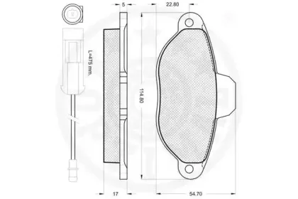 Комплект тормозных колодок, дисковый тормоз OPTIMAL купить