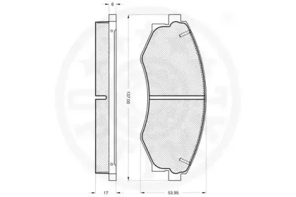 Комплект тормозных колодок, дисковый тормоз OPTIMAL купить