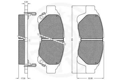 Комплект тормозных колодок, дисковый тормоз OPTIMAL купить