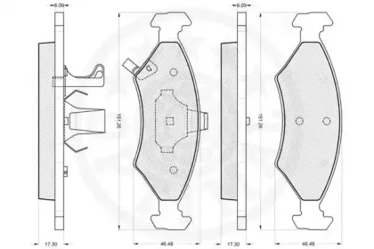 Комплект тормозных колодок, дисковый тормоз OPTIMAL купить