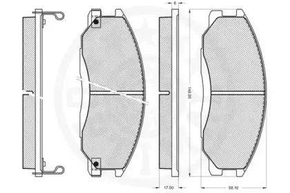 Комплект тормозных колодок, дисковый тормоз OPTIMAL купить