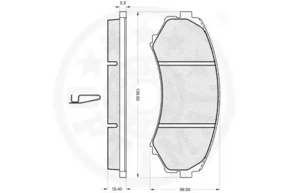 Комплект тормозных колодок, дисковый тормоз OPTIMAL купить