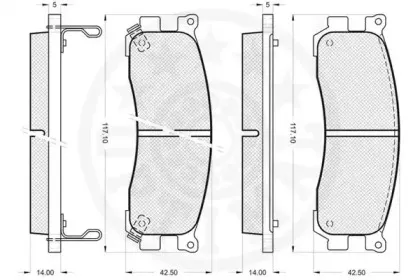 Комплект тормозных колодок, дисковый тормоз OPTIMAL купить