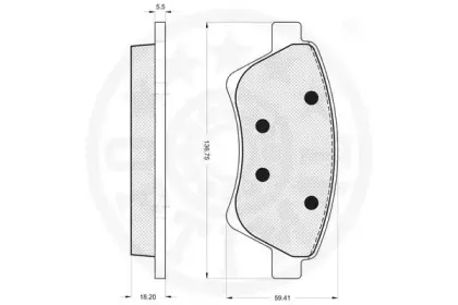 Комплект тормозных колодок, дисковый тормоз OPTIMAL купить
