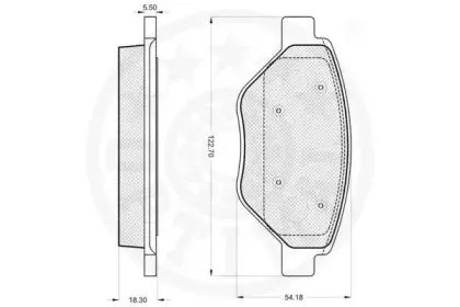Комплект тормозных колодок, дисковый тормоз OPTIMAL купить
