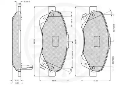 Комплект тормозных колодок, дисковый тормоз OPTIMAL купить