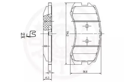 Комплект тормозных колодок, дисковый тормоз OPTIMAL купить