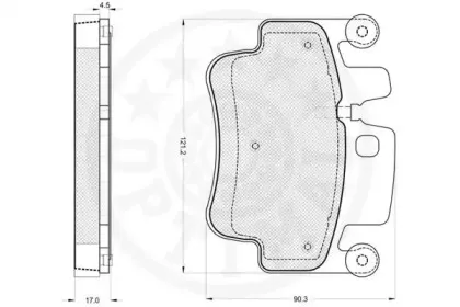 Комплект тормозных колодок, дисковый тормоз OPTIMAL купить