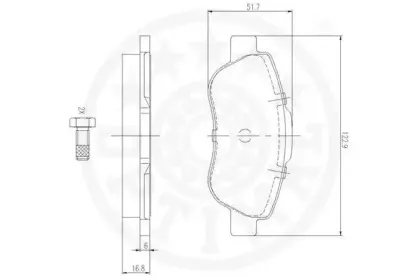 Комплект тормозных колодок, дисковый тормоз OPTIMAL купить