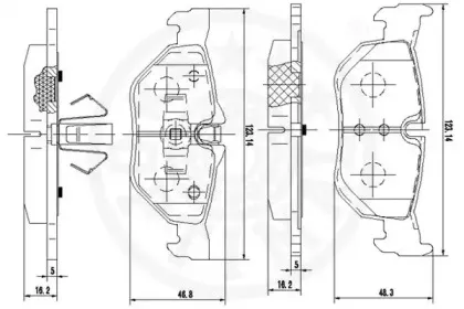 Комплект тормозных колодок, дисковый тормоз OPTIMAL купить