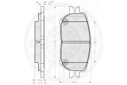 Комплект тормозных колодок, дисковый тормоз OPTIMAL купить