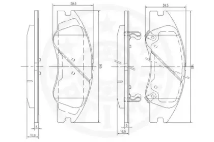 Комплект тормозных колодок, дисковый тормоз OPTIMAL купить