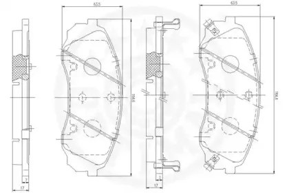 Комплект тормозных колодок, дисковый тормоз OPTIMAL купить