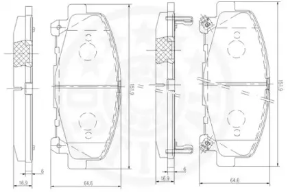 Комплект тормозных колодок, дисковый тормоз OPTIMAL купить