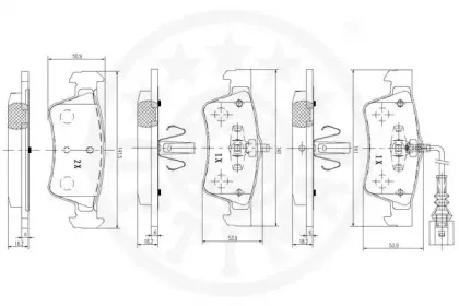 Комплект тормозных колодок, дисковый тормоз OPTIMAL купить
