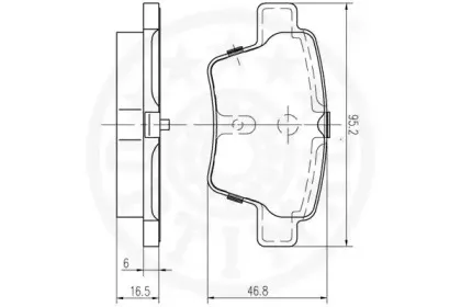 Комплект тормозных колодок, дисковый тормоз OPTIMAL купить