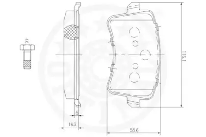 Комплект тормозных колодок, дисковый тормоз OPTIMAL купить