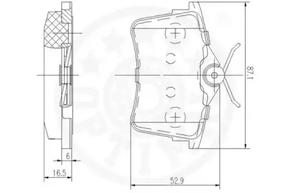 Комплект тормозных колодок, дисковый тормоз OPTIMAL купить