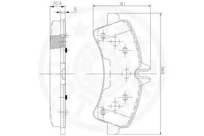 Комплект тормозных колодок, дисковый тормоз OPTIMAL купить