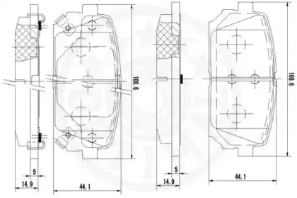 Комплект тормозных колодок, дисковый тормоз OPTIMAL купить