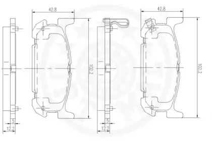 Комплект тормозных колодок, дисковый тормоз OPTIMAL купить