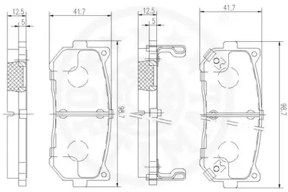 Комплект тормозных колодок, дисковый тормоз OPTIMAL купить