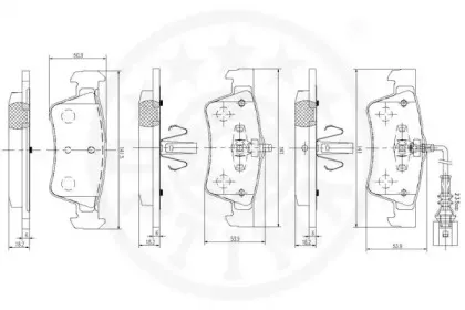 Комплект тормозных колодок, дисковый тормоз OPTIMAL купить