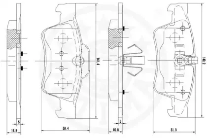 Комплект тормозных колодок, дисковый тормоз OPTIMAL купить