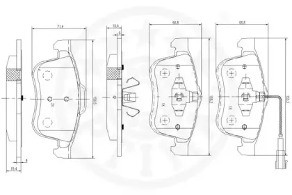 Комплект тормозных колодок, дисковый тормоз OPTIMAL купить