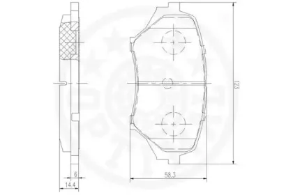 Комплект тормозных колодок, дисковый тормоз OPTIMAL купить