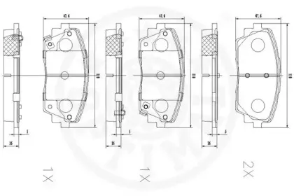 Комплект тормозных колодок, дисковый тормоз OPTIMAL купить
