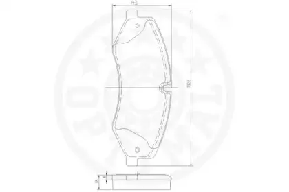 Комплект тормозных колодок, дисковый тормоз OPTIMAL купить