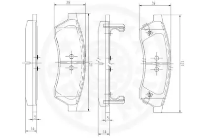 Комплект тормозных колодок, дисковый тормоз OPTIMAL купить