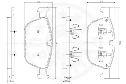 Комплект тормозных колодок, дисковый тормоз OPTIMAL купить