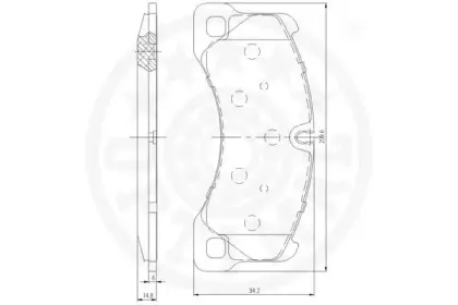 Комплект тормозных колодок, дисковый тормоз OPTIMAL купить