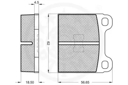 Комплект тормозных колодок, дисковый тормоз OPTIMAL купить
