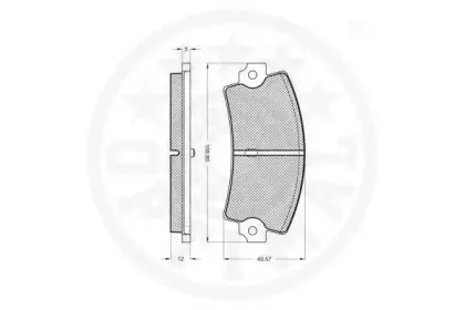 Комплект тормозных колодок, дисковый тормоз OPTIMAL купить