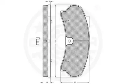 Комплект тормозных колодок, дисковый тормоз OPTIMAL купить