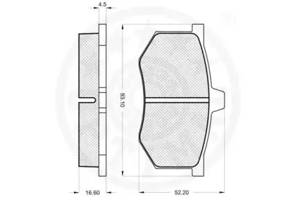 Комплект тормозных колодок, дисковый тормоз OPTIMAL купить