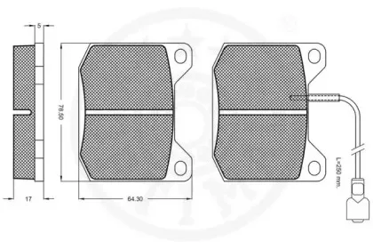 Комплект тормозных колодок, дисковый тормоз OPTIMAL купить