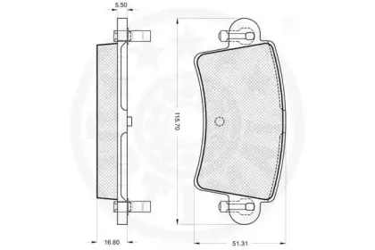 Комплект тормозных колодок, дисковый тормоз OPTIMAL купить