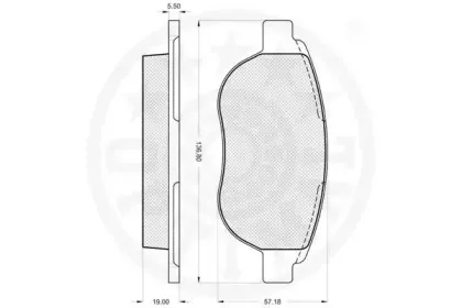 Комплект тормозных колодок, дисковый тормоз OPTIMAL купить