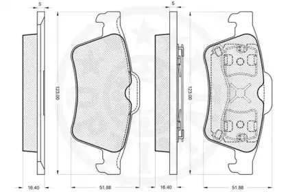 Комплект тормозных колодок, дисковый тормоз OPTIMAL купить