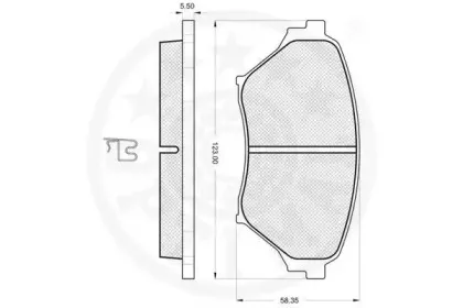 Комплект тормозных колодок, дисковый тормоз OPTIMAL купить